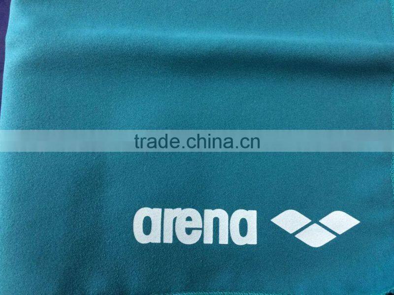 Arena yellow suede microfiber towel ,microfiber swimming towel