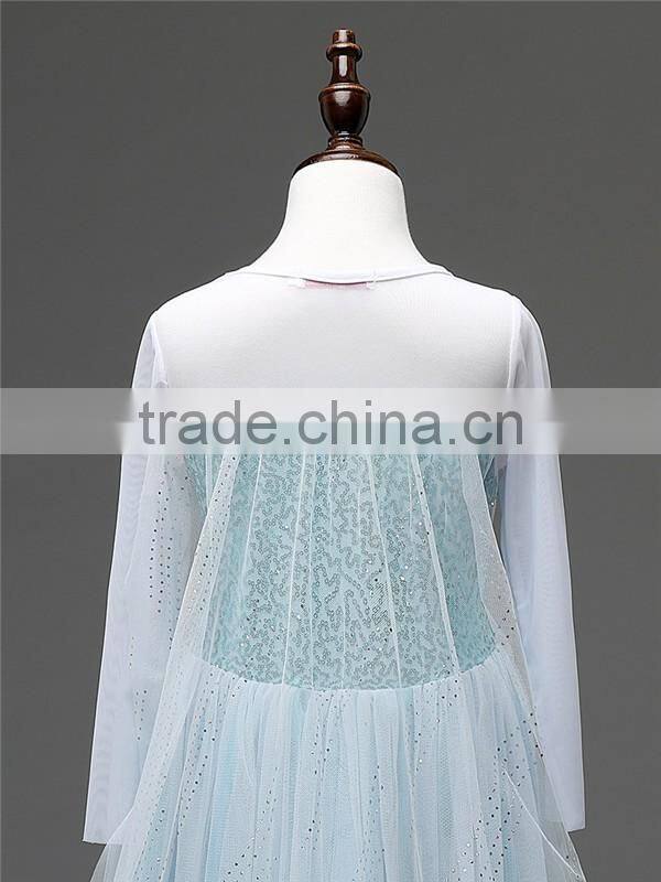 Hot Movie Frozen dress fashion dress children dress cosplay costume for girls