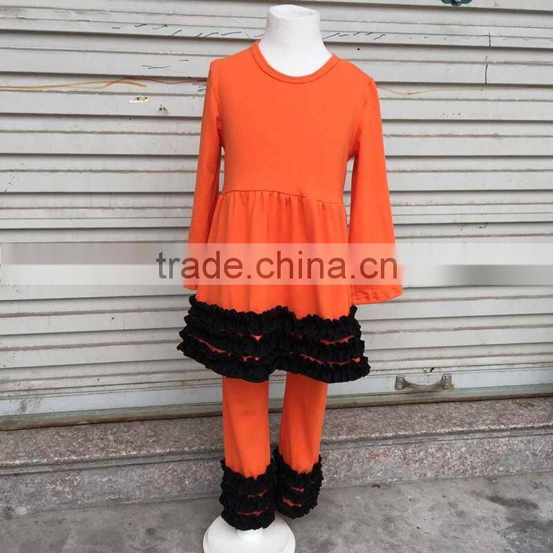 Halloween Beautiful Ghost Light Pantalones Outfit Kids Girls Ruffle Pants Outfits