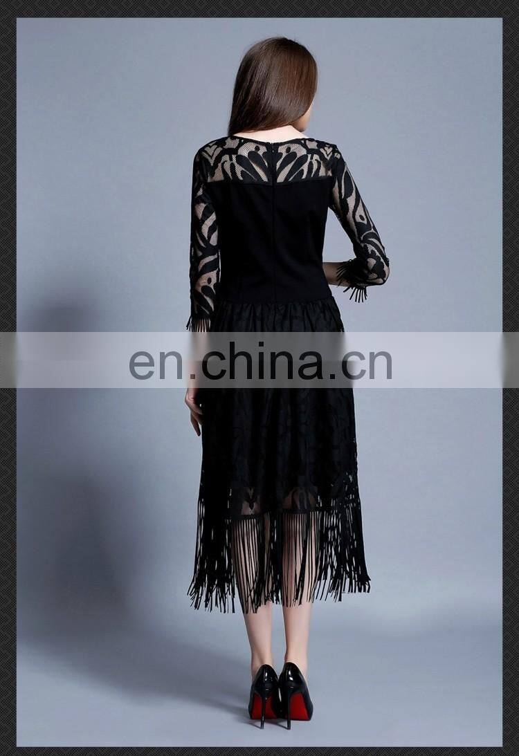 elegant custom-made sexy pu lace evening dresses for women