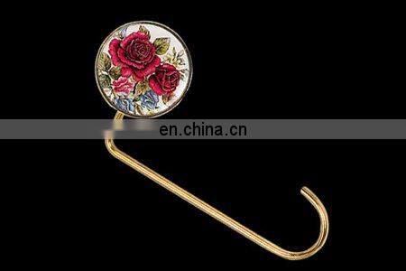 classial epoxy sticker bag and purse hanger for promotion