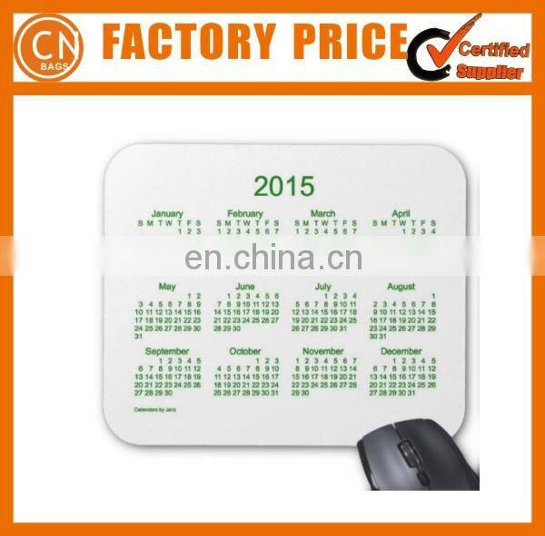 Top Sale Mouse Pad With 2017 Calendar Custom Brand Printed Mouse Pad