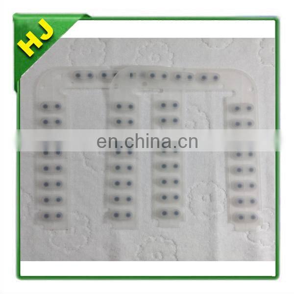 Remote control conductive silicone rubber keypads