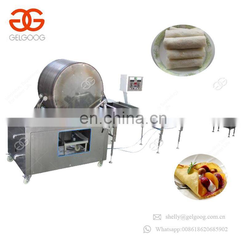 Reasonable Price Crepe Samosa Sheet Lumpia Pastry Wrapper Making Equipment Automatic Spring Roll Skin Machine