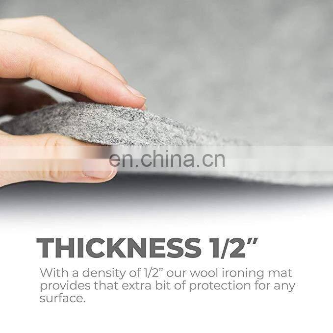 portable ironing mat heat resistant wool pressing mat wool felt sheet