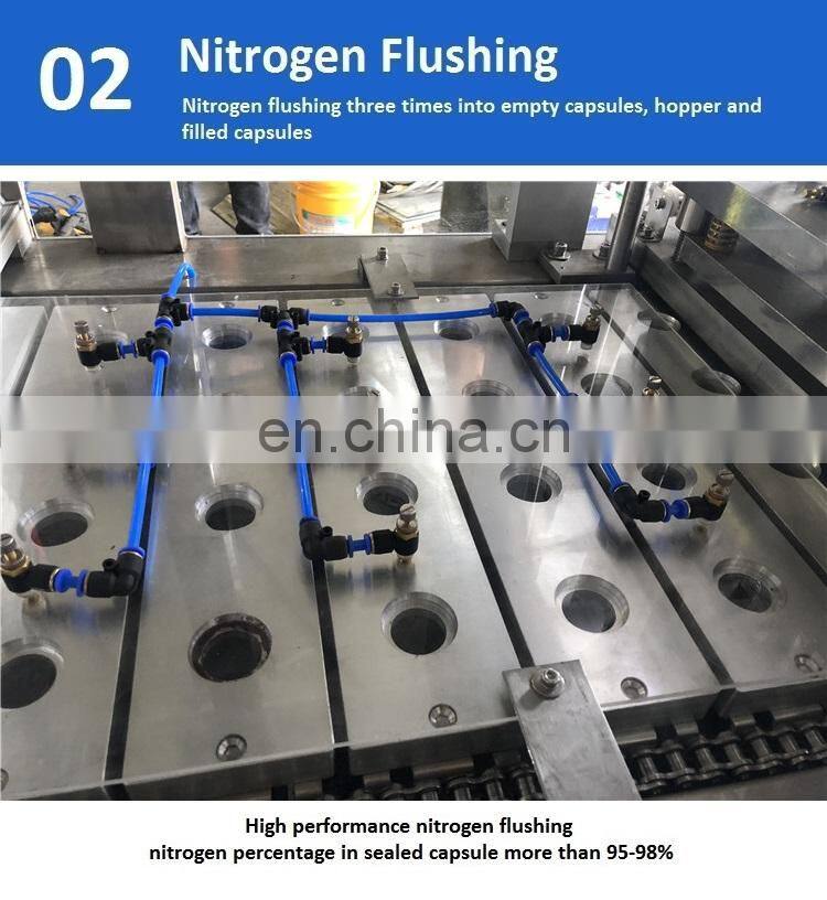 Shanghai Joygoal Coffee capsules filling and sealing machine with pre-cut foil lids sealing