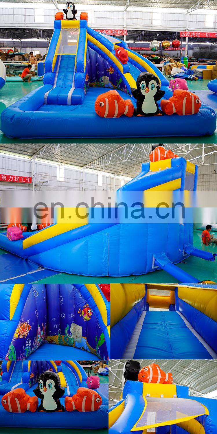 Factory Price Kids Air Inflatable Bouncy Bouncing Castle Bounce House Small Pool Water Slide With Pool