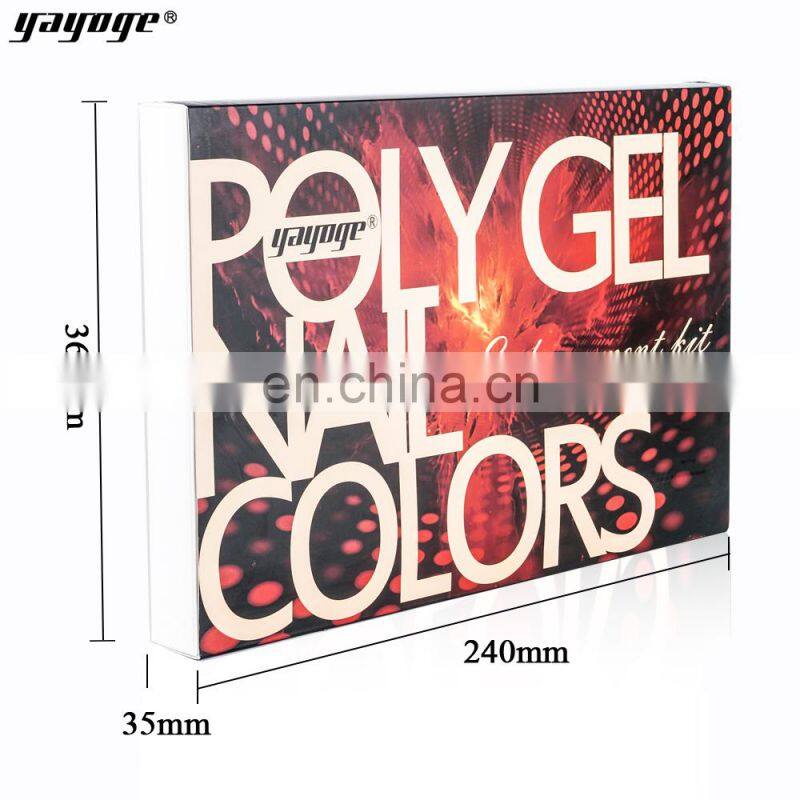 Gift Box 6Pcs Slip solution Kit Top Coat Base Coat Nail Builder Gel Poly Gel kit For Nails