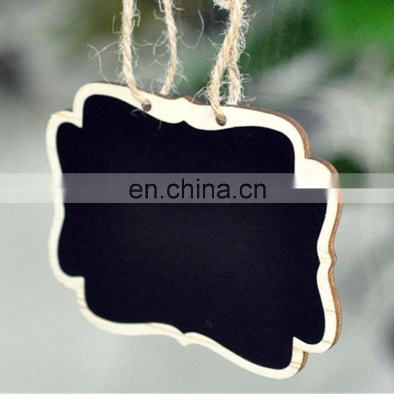 Wholesale creative wooden double side blackboard can be hung message board children creative gift