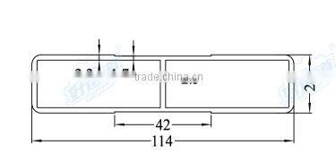 05424 Aluminum profile for truck and trailer