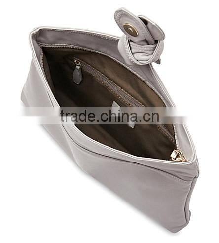 knot women soft smooth genuine leather clutch bag nappa foldover party clutch good quality hand bag guangzhou factory