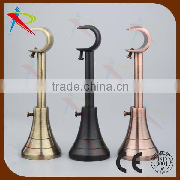 Black curtain pole ceiling bracket size of 19mm&19mm