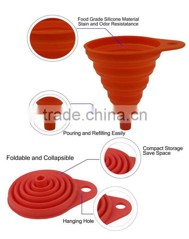 Awesome Collapsible Silicone Hopper Funnel