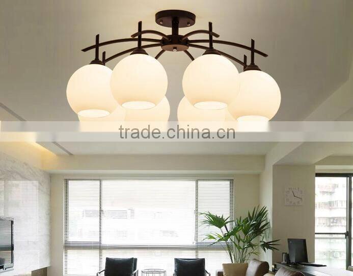 2016 new wrought iron candle chandelier lighting ZH-6048