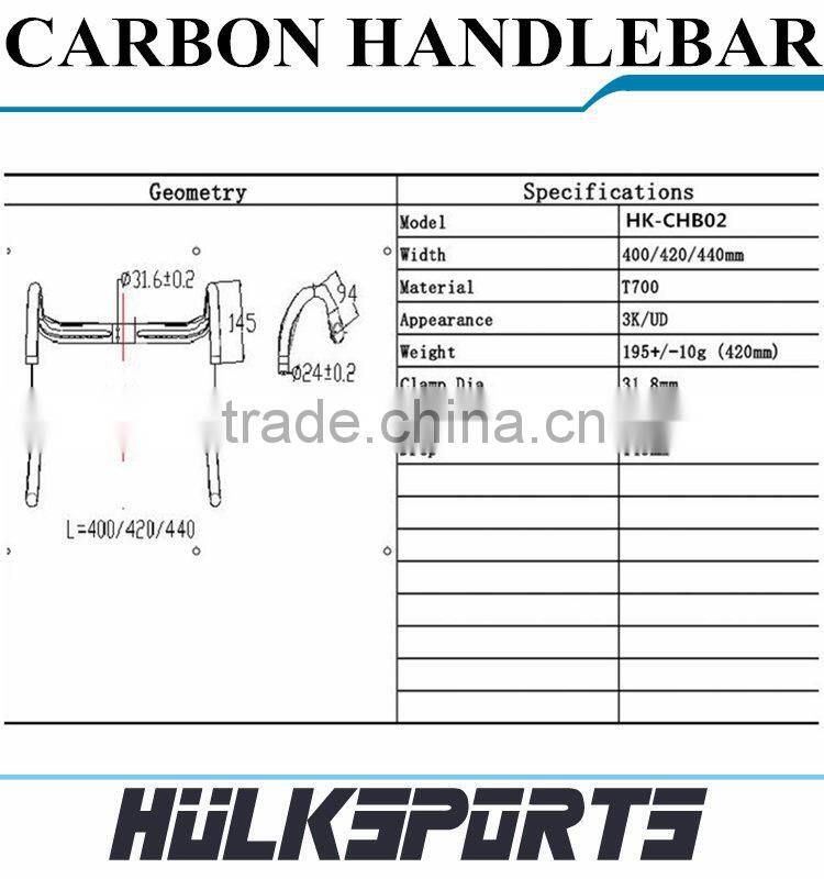 NEW Design Carbon handlebar Glossy Matte Surface 3K UD Carbon Bicycle Road Bicycle Handlebar