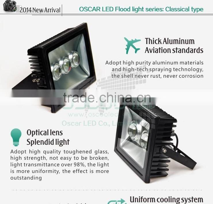 Shenzhen OSCOO high brightness IP65 outdoor landscape lamp 150w led floodlight
