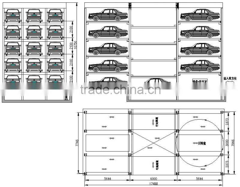 high quality intelligent car stacking parking system