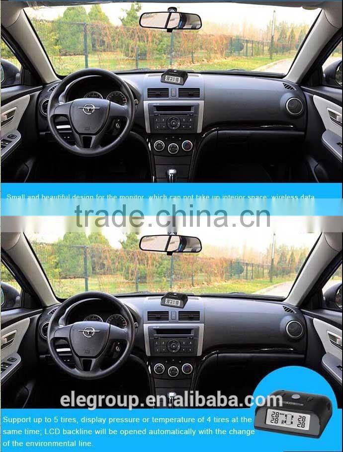 Best sales tpms tire pressure monitoring system with waterproof sensors + LCD monitor