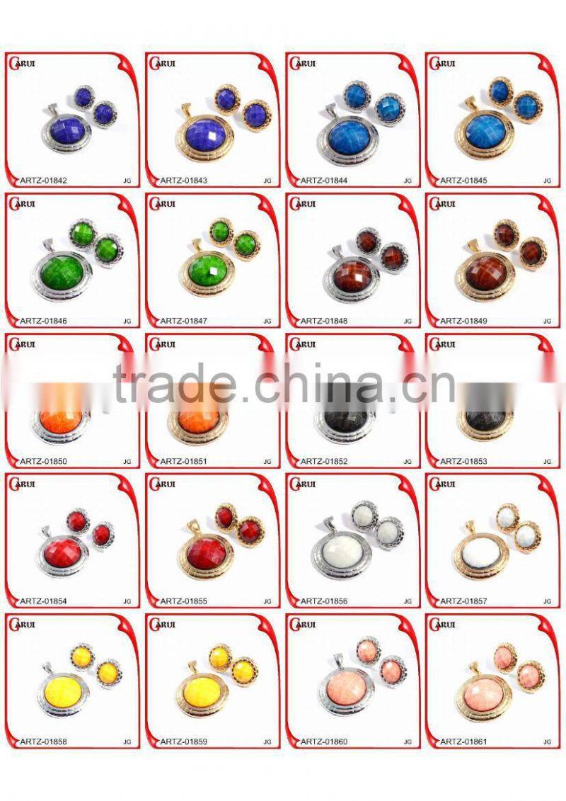 Stainless steel girlfriend heart pendant necklace earring red heart jewelry