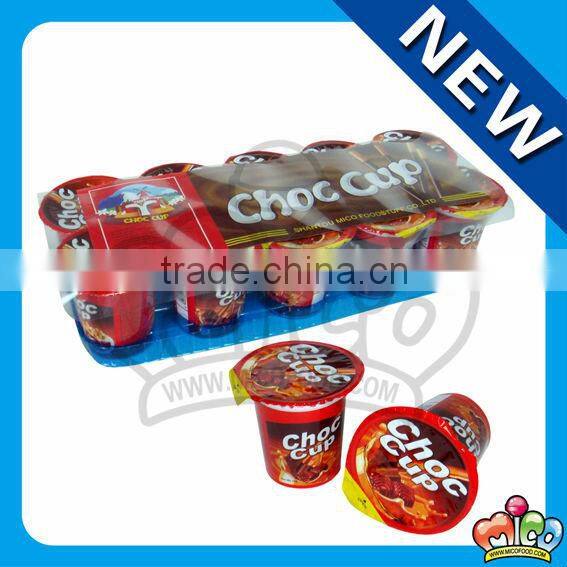 14g choco cup with biscuit stick