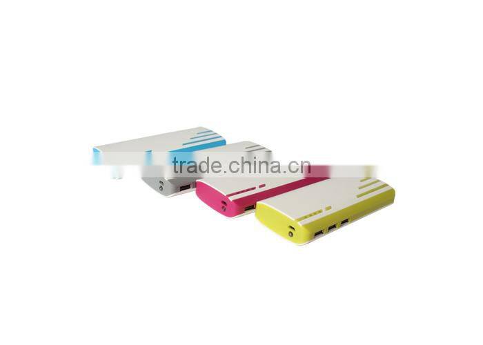 brilliant quality power bank Unqiue item18650 li-ion cell portable power bank with three outputs
