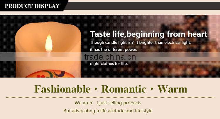 Christmas gift home decor wax battery operated candle led light