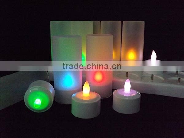 Remote control multi-colored tealight in holders