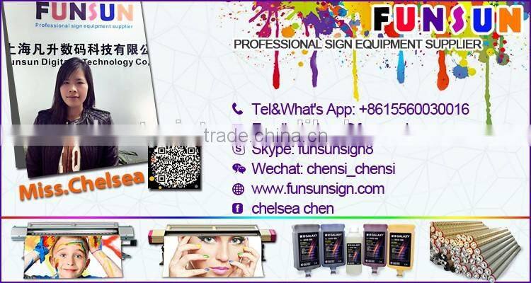 Best price FunsunJet FS-1802k 1.8m eco solvent inkjet printer with one dx5 head 1440dpi