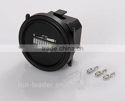 Rount Battery Indictor Voltage Meter