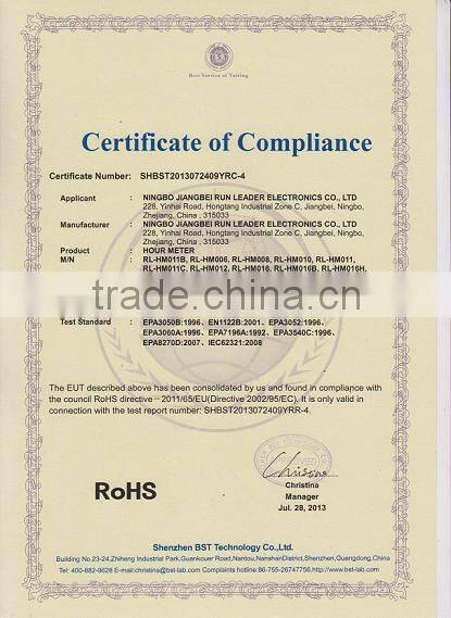 IP68 Waterproof Tach Hour Meter for motorcycle atv snowmobile pit bike lawn mower trencher turf rakes trailer chainsaw marine