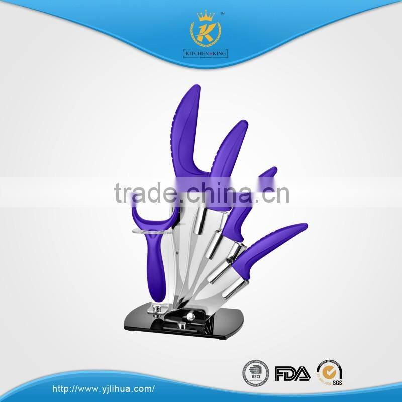 KITCHEN KING 6/5/4/3 inch ceramic knife set with peeler