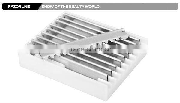 H3-Zebra Mirror polish zinc alloy straight hair razor for barber