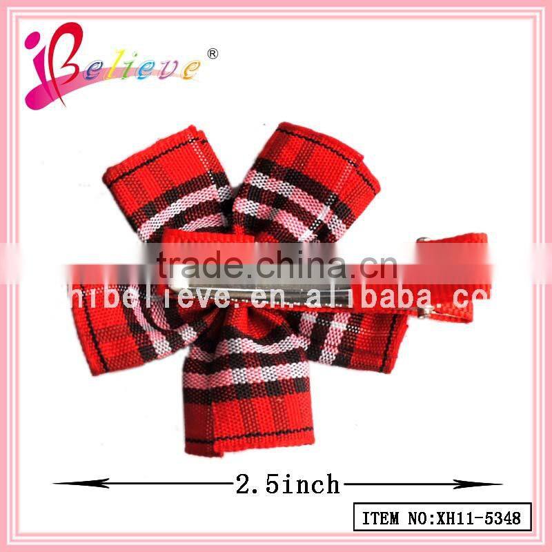 Chinese products wholesale hair clips with spring clip,make fabric flower hair clips