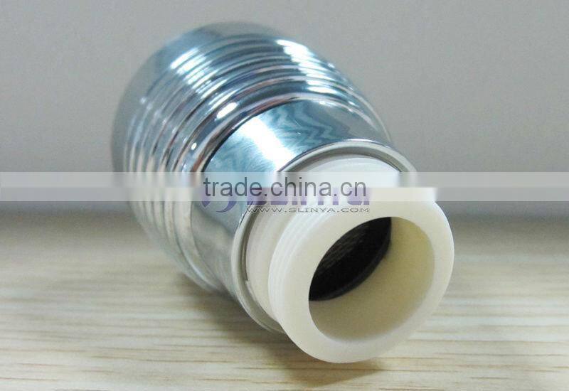 3 Color LED Light Chrom Plate Basin Kitchen Temperature Control Faucet