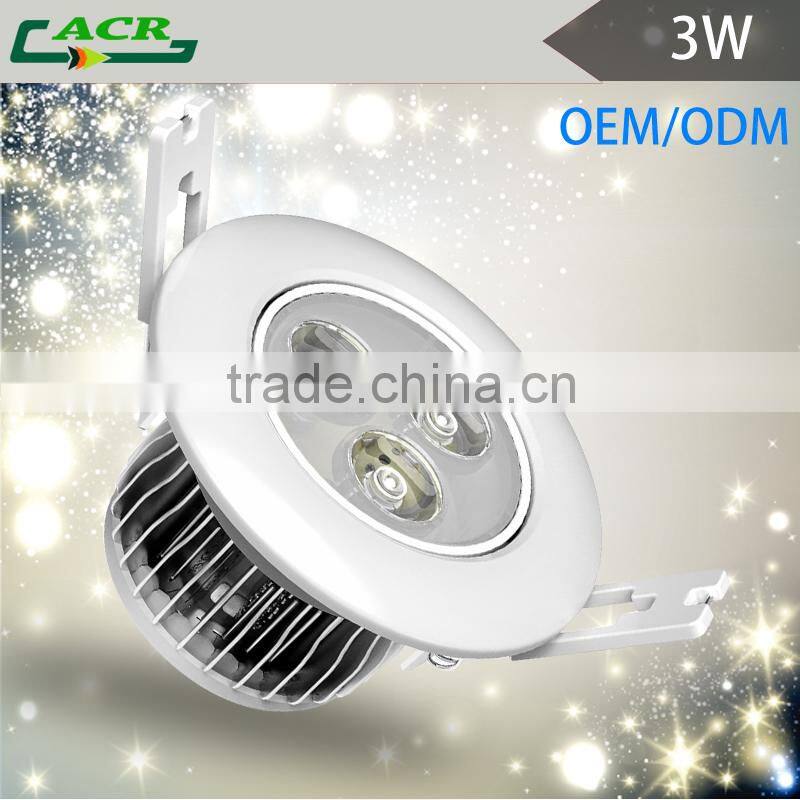 Top quality use in hotel 3W led ceiling light