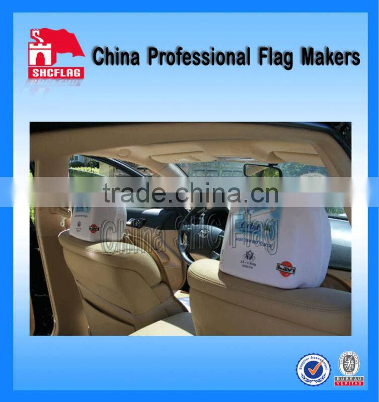Custom car headrest cover for cars decoration item