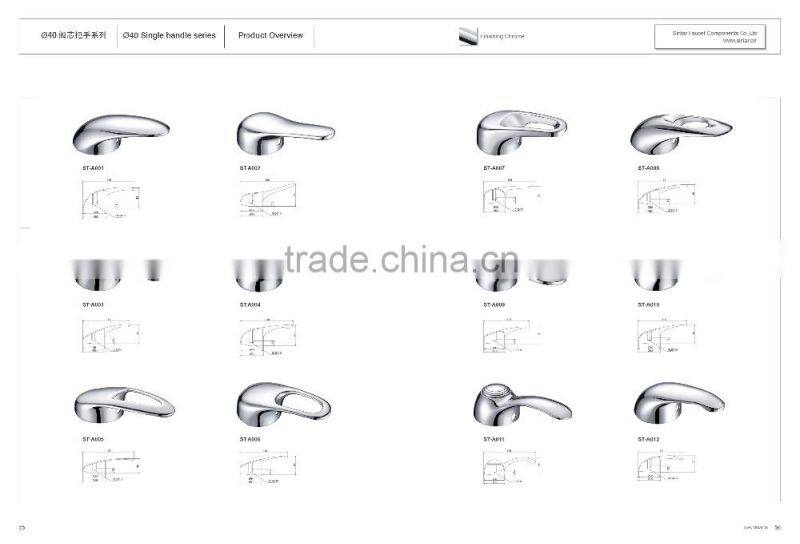 zinc alloy die-casting OEM kitchen mixer and shower faucet handle