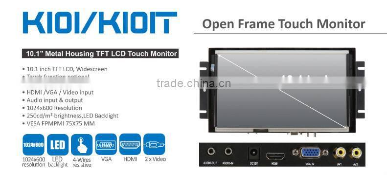 Factory price best sell 10.1 inch top quality lcd touch monitor