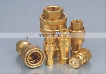 Double Shut-Off High Pressure Hydraulic Brass Quick Coupler.