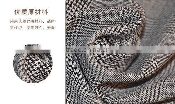 Plover case grid fabrics TR polyester/cotton elastic fabric all around women's jackets