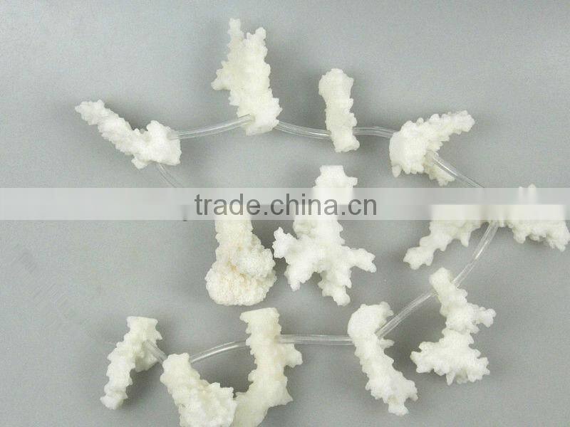 White coral rough nugget for jewelry making