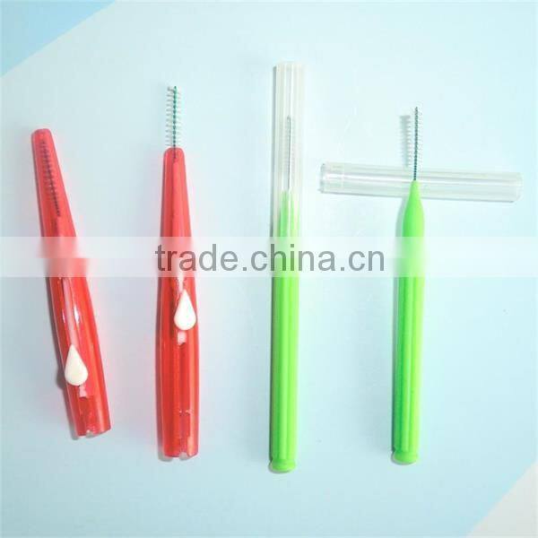 toothpick interdental brushes in plastic box, FDA certification, trade assurance