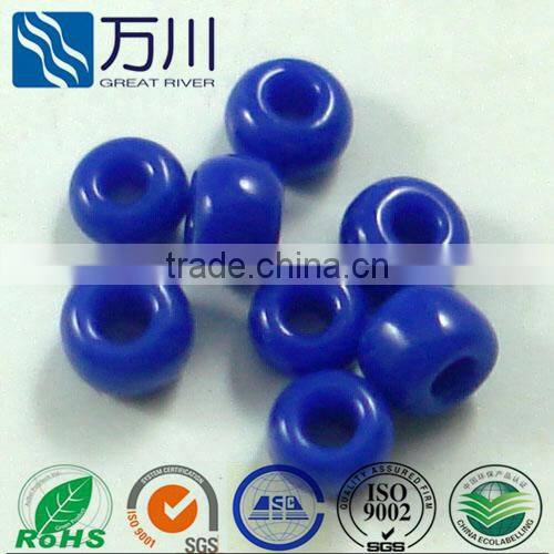 Handmade Authentic Sterling Silver wholesale charms beads for bracelets,2014 kids diy beads mixed color plastic pony bead