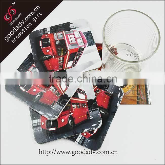 China top ten selling products mdf cork square coaster