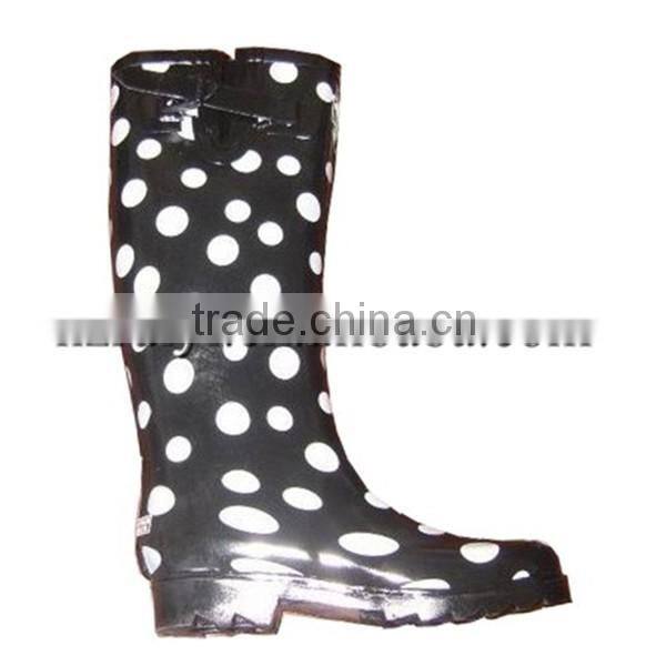 Factory best price customized wholesale antiskid vulcanized good quality pure wellington garden boots