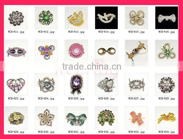 stylish zirconia chain shoe hooks WCK-781