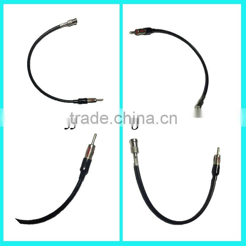Car antenna din plug connector for car tv antenna and car radio antenna cable car antenna coaxial connector