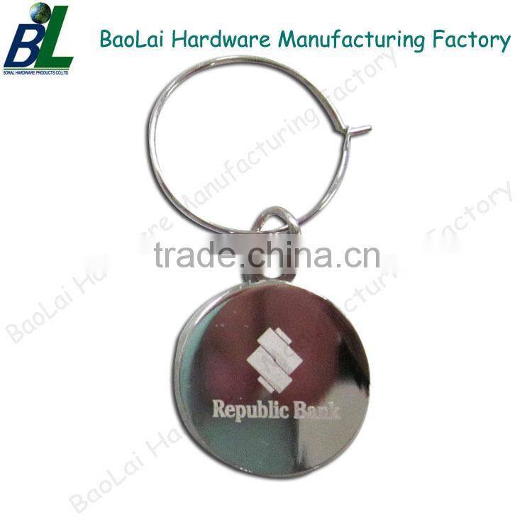 Rectangle enamel metal tag with ball chain for sell