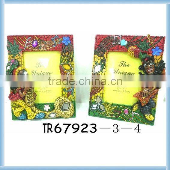 Polyresin Photo Frame With Lizard Decorative