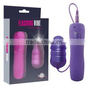 Flashing Vibe --- 7Mode Glans 2015 Best selling flashing viibarator